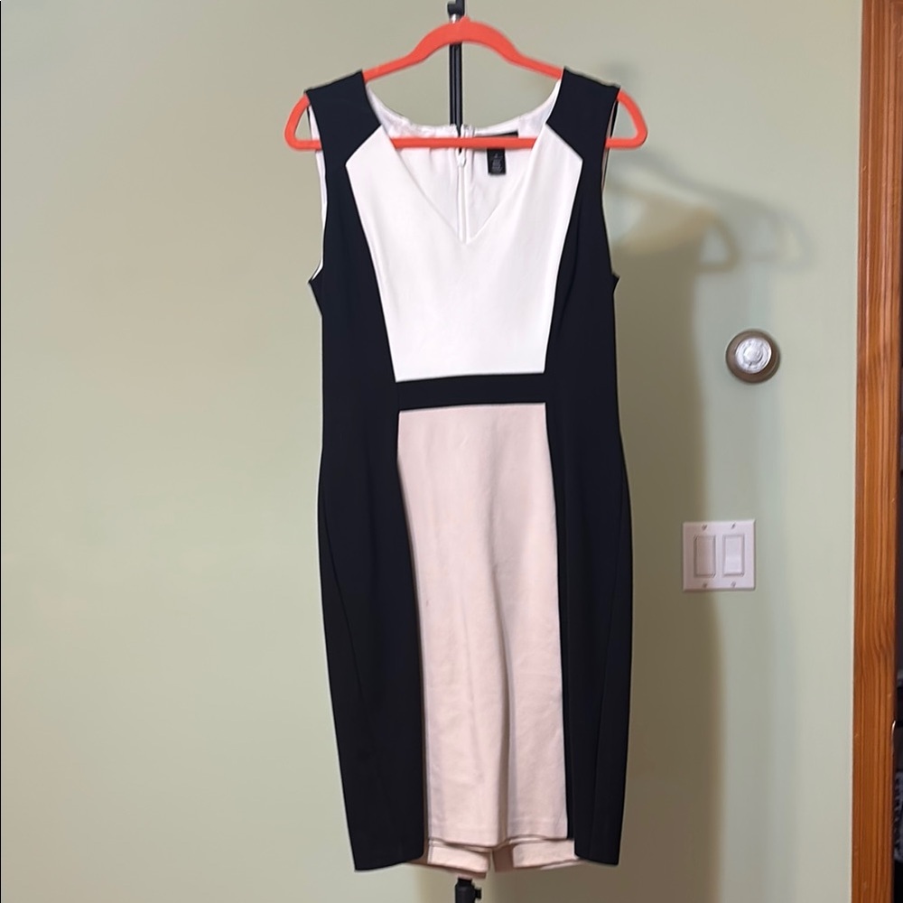 Elegant Black and White Dress